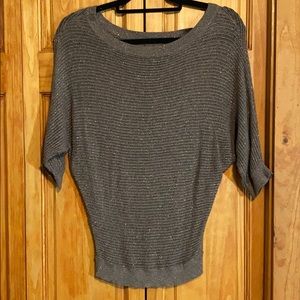 Express glittery brown and gold sweater